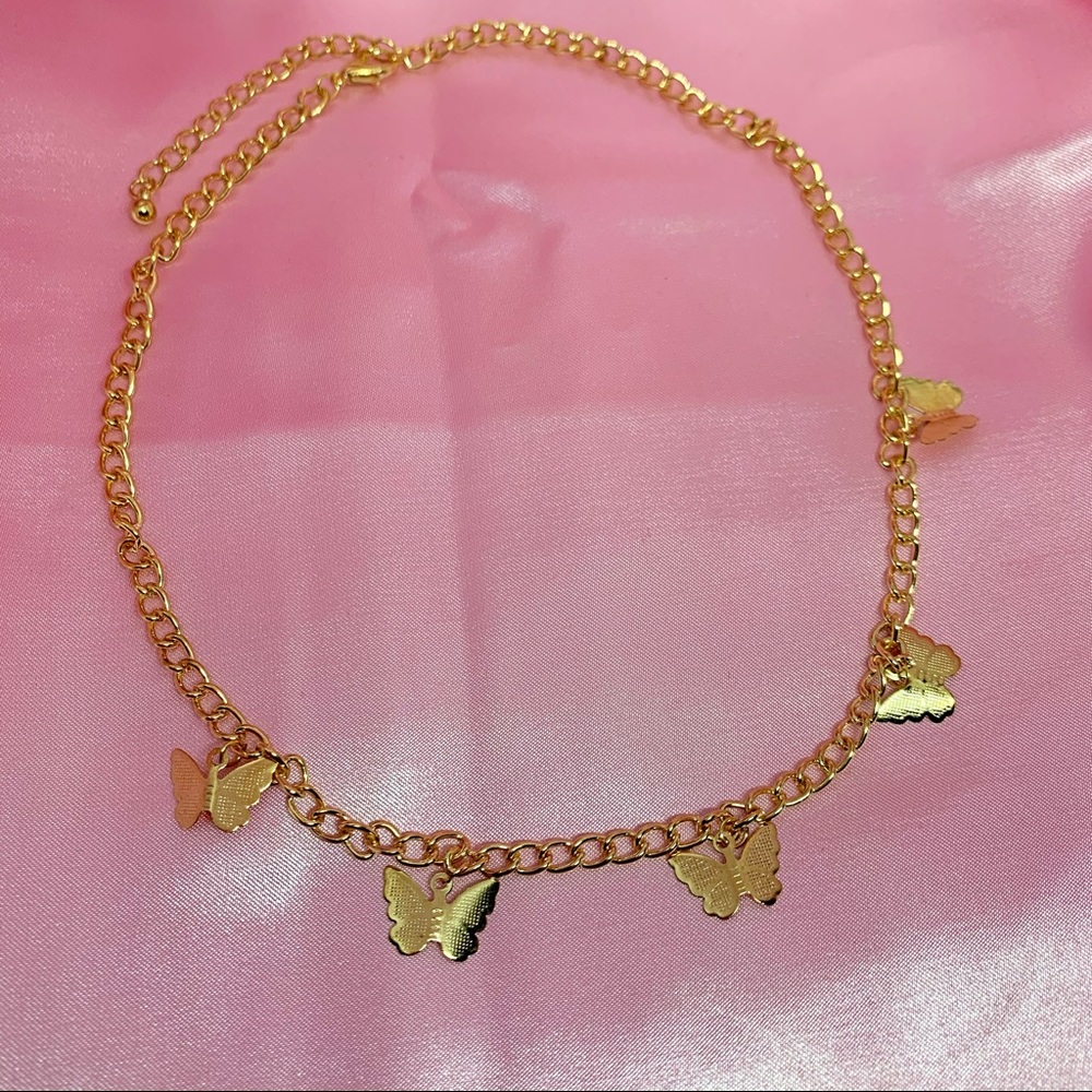 Necklace: Butterfly Charms Layered 🦋 - Picture 3 of 5